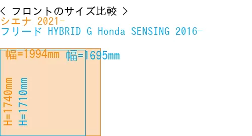 #シエナ 2021- + フリード HYBRID G Honda SENSING 2016-